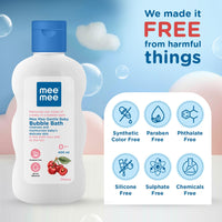 Mee Mee Baby Body Wash | Pk of 2 (400ml Each) With Cherry & Fruit Extracts | Tear-Free Formula | Moisturizes and Soothes Skin | Natural Head to Toe Baby Mild Bubble Bath Dermatologically Tested