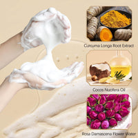 Luxenwell Kojic Acid Face Wash,Turmeric Facial Cleanser, Turmeric Foaming Cleanser for All Skin Types