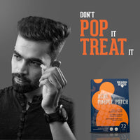 Beardhood Acne Pimple Patch | 72 Hydrocolloid Waterproof Patche and Beardhood Hair Volumizing Powder Wax 20g
