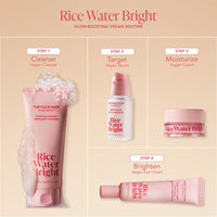 The Face Shop Rice Water Bright Vegan Cream with Ceramide, Niacinamide & Hyaluronic Acid | Brightens Skin, Fades Blemishes & Acne Marks | Korean Skin Care | 50ml
