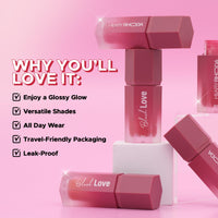 Hilary Rhoda Blush Love | Highly Pigmented Liquid Blush & Super Dewy Finish | Built-in Sponge | All Day Wear & Buildable Formula | Leak-Proof - 6ml (Scandalous | Shade 06)