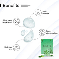 PYOURA Even Skin Tone Neem Face Sheet Mask, Pure Neem Extract, Helps Manage Dark Spots, Pigmentation & Acne-Pimples, Vegan & Cruelty-Free, Pack of 2, Each 23g