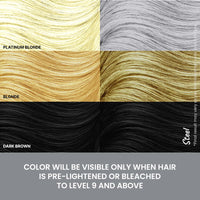 2.Oh! Italian- Steel Grey Hair Color DIY Kit | Semi Permanent Hair Color + Hair Bleach for Hair Color | Hair Highlights for Women & Men | Hair Bleach with Plex & Argan oil| Lightening Kit