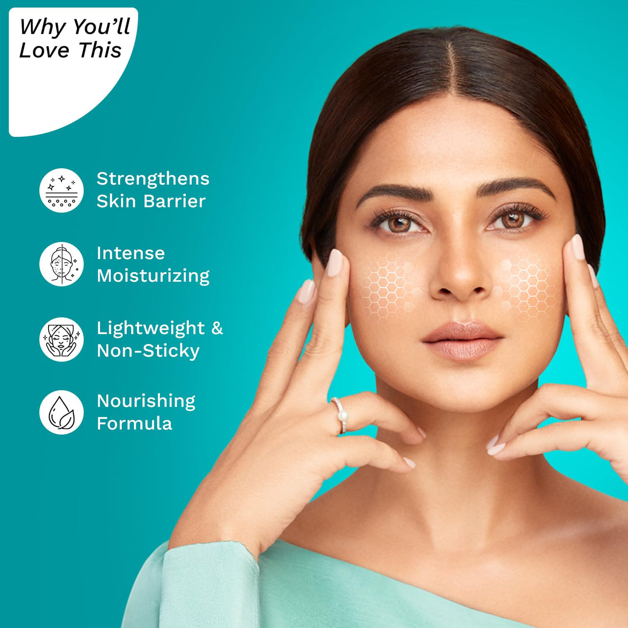 Pilgrim 5 Ceramides Moisturizer for Face 100g | Hyaluronic Acid for Intense Moisturizing & Skin Strengthening | Barrier Repair with Korean CICA | Lightweight & Non-Sticky | For All Skin Types I For Women and Men I
