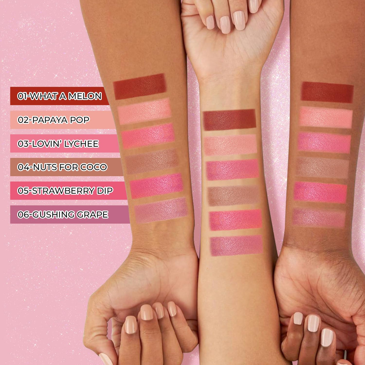 Just herbs Halo Glow Drop Blush Mango Butter + Rice Starch, Weightless Creamy Liquid Blush 10 ml (Gushing Grape)