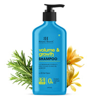 Botanic Hearth Volume & Growth Shampoo with Biotin & Ylang Ylang Oil | Thickens & Strengthens Hair | Hydrating & Fortifying Formula with Cica & Rosemary Water| Sulfate & Paraben Free, 473ml