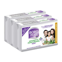 BoroPlus Antiseptic + Moisturising Soap - Neem, Eucalyptus & Honey, [Pack of 3]