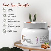 Nutriglow Hair Spa Cream With Volumizing & Shine Lock Formula For Weak & Frizzy Hair, 300g