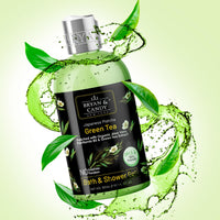 Bryan & Candy Green Tea Shower Gel (300ml) with Aloe Vera. Gentle, Moisturizing Body Wash for Soft, Supple Skin
