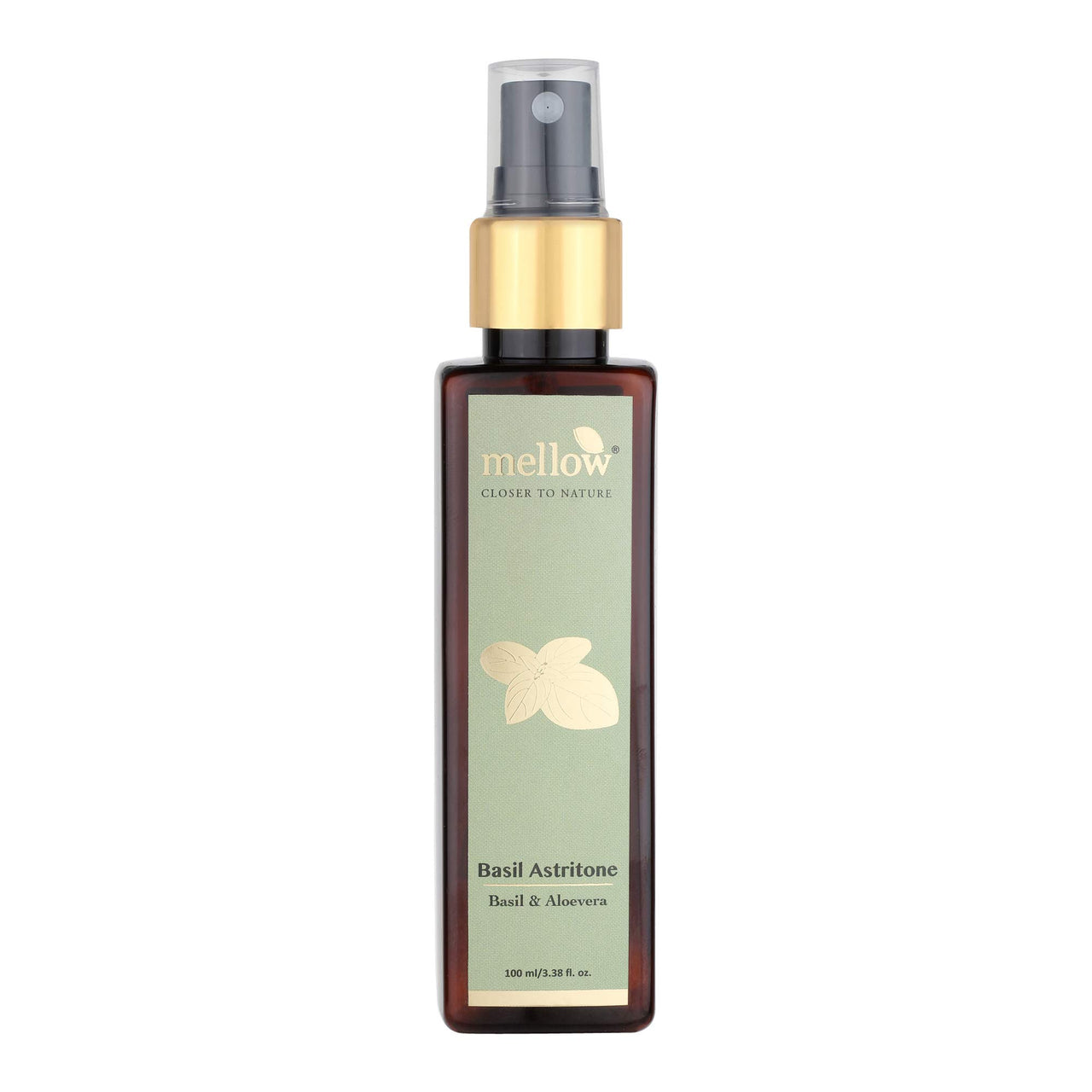 Mellow Herbals Basil Astritone | Ayurvedic Face Toner for Oily & Acne-Prone Skin | Controls Oil, Tightens Pores & Reduces Breakouts | Enriched with Basil, Aloe Vera & Rose Petals | 100ml
