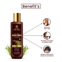 Khadi Organique Hair Care Serum 50ML With Tea Tree Shampoo 200ML For Reduce Hair Fall