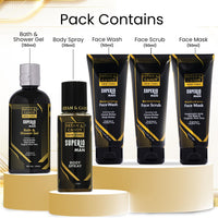 Bryan & Candy Complete Face & Body Care Kit | Gift Set For Men | 100% Vegan | Skin-Friendly pH 5.5 for All Skin Types, SLS & Paraben Free