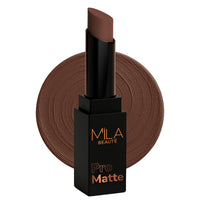 Mila Beauté Pro Matte Lipstick | Highly Pigmented & Long lasting | Semi Matte Finish | Light Weight Lipstick | Single Swipe Application | Luxurious Lip Color | Shade - (Marykom, 4.2g)