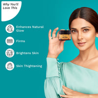 Pilgrim 24K Gold face mask for glowing skin | 24K Gold face pack for glowing skin, skin hydrating, boosts collagen and restoring skin radiance | For All Skin Types | For Men & Women | 50gm