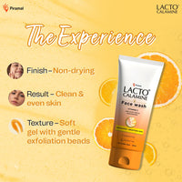 Lacto Calamine Vitamin C Face Wash | Pack of 1 x 100ml | Aloe Vera & Niacinamide Face Wash for Glowing Skin | Facewash that Exfoliates Skin & Reduces Pigmentation | No Parabens, No Sulphates