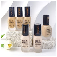 Lakyou Beauty Stay Perfect Serum Foundation | Waterproof | Long Lasting | Light Weight | SPF 30 | Shade-02(Soft Ivory) | Pack Of 2