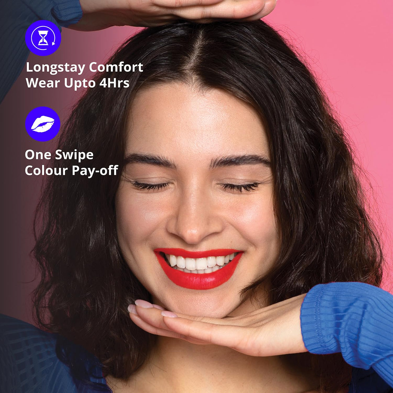 Blue Heaven Get Matte Lipstick | Soft Matte Finish and Lightweight Formula | Intense Pigment | Long-Lasting Lipsticks For Women | 108 | 4GM