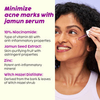PLIX - THE PLANT FIX 2% Niacinamide and Salicylic Acid Jamun Moisturizer and Serum Combo(30 gm + 30ml), Helps Reduce Pimples with For Oily and Acne Prone Skin, With Witch Hazel & Jamun Extract