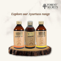 Forest Secrets Ayurtuss Cough Syrup- 200ml, Non-Drowsy Ayurvedic Cough Reliever, Fast Relief from Cough, Sore Throat & Cold (Ayurtuss- Adult (Pack of 1))
