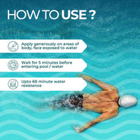 Elemnt Pre Swim Body Lotion for Kids & Adults | Chlorine Protection, Anti-tan Body Lotion, Protection from Sea Water Impurities & Pool Chemicals | Upto 60 mins of Water Resistance | 150 GM (Pack of 2)