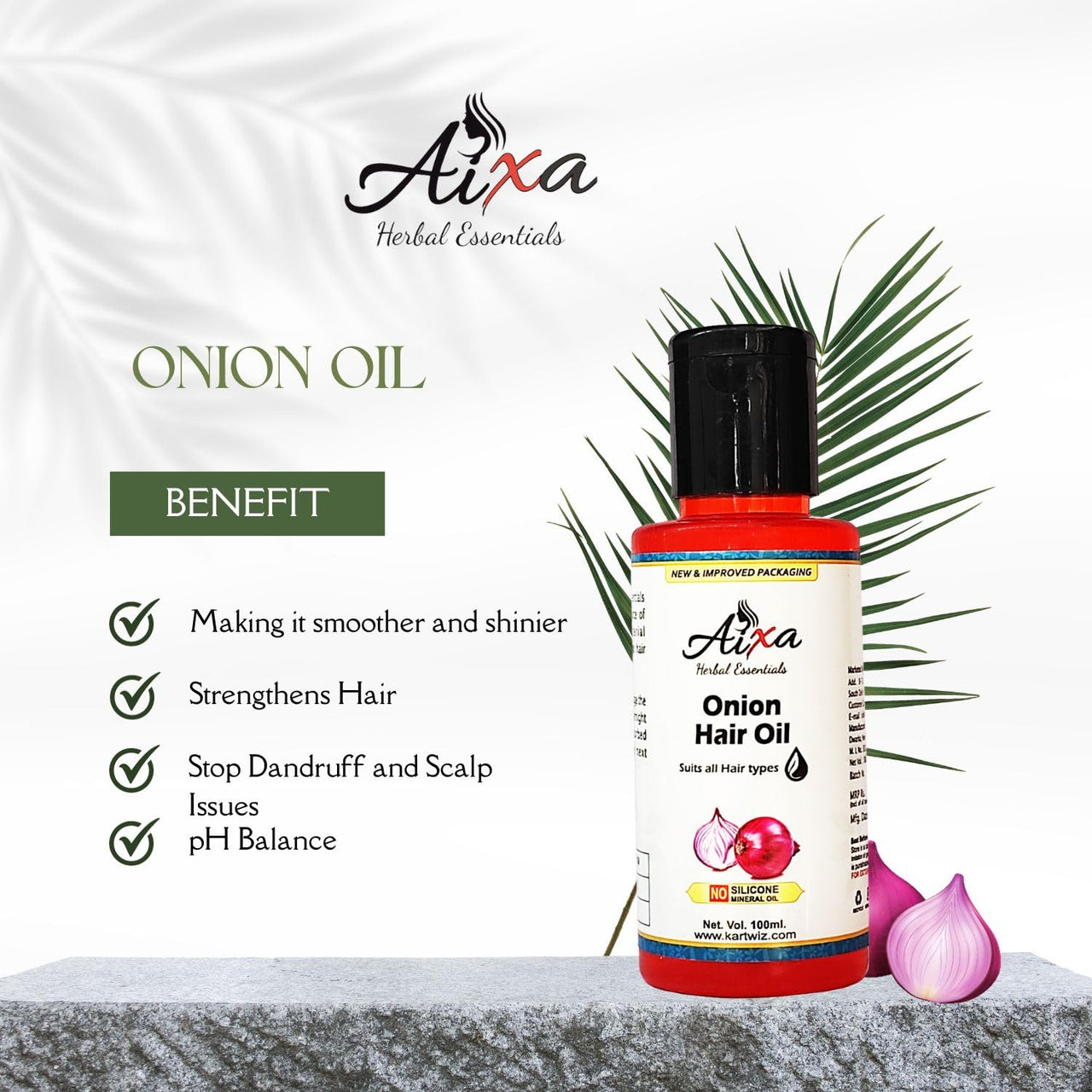 Khadi Natural Herbigiri Herbal Red Onion Oil For Hair Growth (Pack Of-3),300 Grams