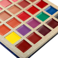DE'LANCI 25 Color Lipstick Palette - Multishade Cream Lip Gloss Makeup Palette Professional Cosmetic Lip Contouring Kit