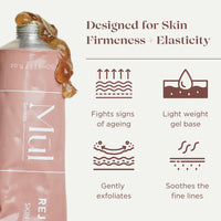 Mul Secrets Wellness Rejuvenate Skin Tightening Face Mask & Scrub 50 ml - Gel Mask with Peptides & Rosehip, For all Skin Types, Reduces Fine Lines & Wrinkles, Instant Glowing Plump Skin, (15+ Uses)
