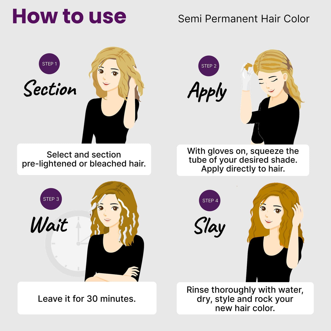 2.Oh! Italian- Golden Glaze Hair Color For Women & Men | Ammonia-Free DIY Semi Permanent Hair Color | Enriched with Argan Oil | Lasts upto 4-5 Washes | Pack of 2