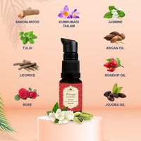 Herbs & Greens Ayurvedic Kumkumadi Advanced Face Serum For Glowing Skin, Dull and Uneven Skin, Day & Night Ultra Light Brightening Face Oil Tailam For Woman & Men | 34Herbs | 20 ML
