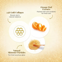 Everyuth Naturals Golden Glow 24K Gold Sheet Mask Pack of 3
