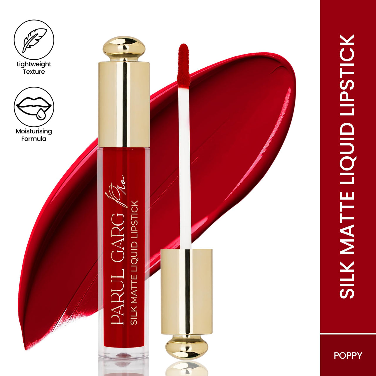Parul Garg Silk Matte Liquid Lipstick (Poppy, 3ml)