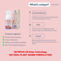 Little Rituals Multi-Nutrient Foaming Face Wash for Babies & Kids | Indian Rose & Kashmiri Saffron | Bio Flavonoids | Cleanse + Hydrate | pH Balanced, Tear-Free | MADE SAFE | 0M+ | 100 ml