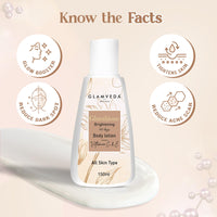 Glamveda Glutathione Body Lotion (Pack Of 2) 300 ml | Reduces Dark spots, Skin brightening with Vitamin C For Skin fairness | All Skin types |