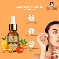 Passion Indulge Natural Papain D10 Cleanser 100ml & Papain D10 Facial Oil 10ml Combo Pack For Reduces Tan | Improves Tone & Texture | Glowing Skin With Papaya, Turmeric & Orange | All Skin Types | Vegan