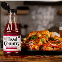 Head Country Bar-B-Q Sauce, Raspberry Chipotle | Soy Free, Gluten Free Barbecue Sauce With No Added Preservatives | Sweet & Smoky Championship BBQ Sauce For Chicken, Pork & More | 20 Ounce, Pack of 1