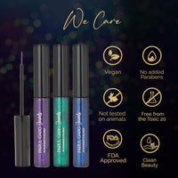 Parul Garg Beauty Hi-Shimmer Liquid Eyeliner – Smudge-Proof, Water-Resistant & Quick-Drying | Long-Wear, Precision Tip & Glitter Finish for Intense Shine | Amethyst Purple | 5ml