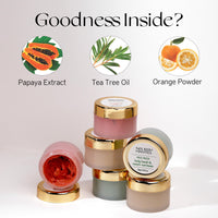 Nourish Mantra mask Mini Trio Face Care Kit | Holy Basil & Neem Vardaan Mud Mask, Exotic Black Turmeric Mud mask, Orange & Saffron Avanda Glow | for Rejuvenated & Glowing Skin (12g each)