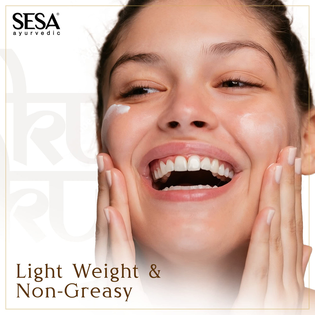 SESA Kumkumadi Kesar Day Cream 50g SPF 20 & PA++ Skin Brightening Ayurvedic Face Moisturizer Protection from Sun Damage Hydrating Face Cream For Women Daily Use Woman and Men, 50 gm