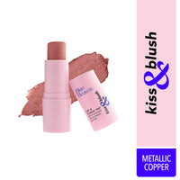 Blue Heaven Kiss & Blush, Lip, Cheek & Eyes Tint, Metallic Copper, 8.5gm