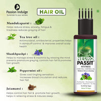 Passion Indulge Hair Fall Control Combo Kit - With Rosemary Essential oil Activator 10ml & Neuropassit NTstress Hair fall control & Cooling oil 100ml