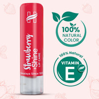Himalaya Herbals Strawberry Shine Lip Care, 4.5g & Himalaya Herbals Kajal, Black, 2.7g (Packaging may Vary)