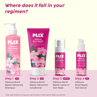 The Plant Fix Plix Hibiscus Bond Repair Leave-In Hair Mask | FiberHance | Repairs Damage, Reduces Frizz & Strengthens Hair | Vegan & Sulfate-Free | 50g