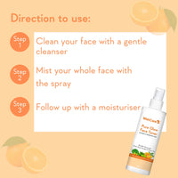 WishCare Pure Glow Face Toner - 5% Fruit AHA, Hyaluronic Acid, Niacinamide & Oranges - For Glowing, & Pore Minimizing - 200ml, (PGFT200)