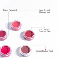 Aravi Organic Lip and Cheek Tint - With Goodness of Vitamin E & Candelila Wax - Nourishes & Hydrates Dry Chapped Lips, Blush & Eyeshadow Fo All Skin Types - 8 gm