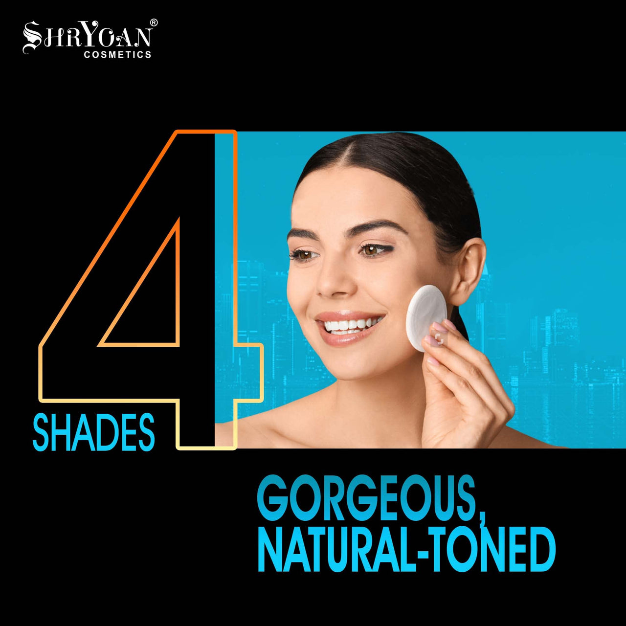 Shryoan Smooth & Silky 2 in 1 SPF20 Face Powder| Light Weight, Soft & Velvety Texture Formula, Suitable for All Skin Types (24g) (Shade 03)