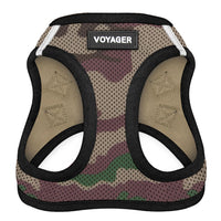 Voyager Step-in Air Dog Harness - All Weather Mesh Step in Vest Harness for Small and Medium Dogs and Cats by Best Pet Supplies - Harness (Army/Black Trim), L (Chest: 18-20.5