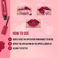 Colors Queen Totally Matte Liquid Lipstick | Intense Color Payoff, Lightweight & Comfortable, One Swipe Application | Long Lasting, Non Transfer Liquid Lipstick for Women (08 - Taboo, 7.5g)