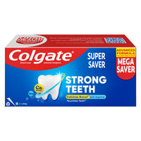 Colgate Strong Teeth Toothpaste, 800g (200g*4), India's No: 1 Toothpaste Brand, Calcium-boost Tooth Paste for 2X Stronger Teeth, Whitens Teeth, Fresh Breath & Prevents Cavities (Combo Pack Offer)