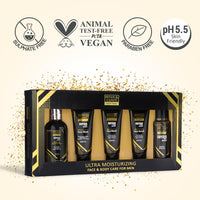 Bryan & Candy Complete Face & Body Care Kit | Gift Set For Men | 100% Vegan | Skin-Friendly pH 5.5 for All Skin Types, SLS & Paraben Free