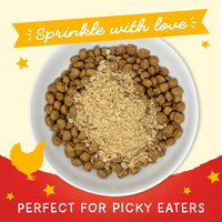 Stella & Chewy’s Freeze-Dried Raw Marie's  Magical Dinner Dust – Protein Rich, Grain Free Dog & Puppy Food Topper – Cage-Free Chicken Recipe – 7 oz Bag